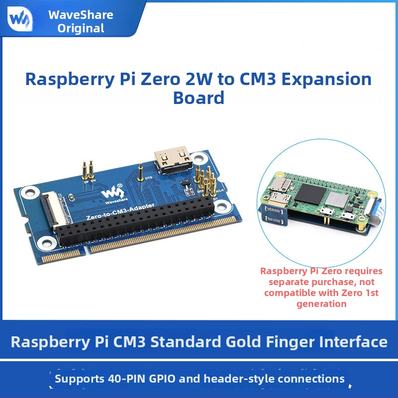 Weixue Rozšírená doska Raspberry Pi Zero 2 W na CM3, náhrada CM3/CM3+ jadrovej dosky
