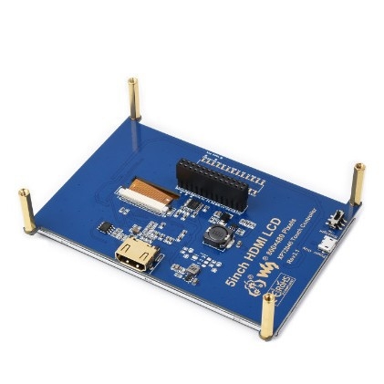 5-inčni rezistivni ekran za Raspberry Pi, Verzija A, 800×480, niska potrošnja energije