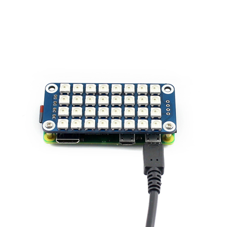 Proširena ploča RGB LED za Raspberry Pi, 4×8 RGB LED, programabilno upravljanje za prikaz boja