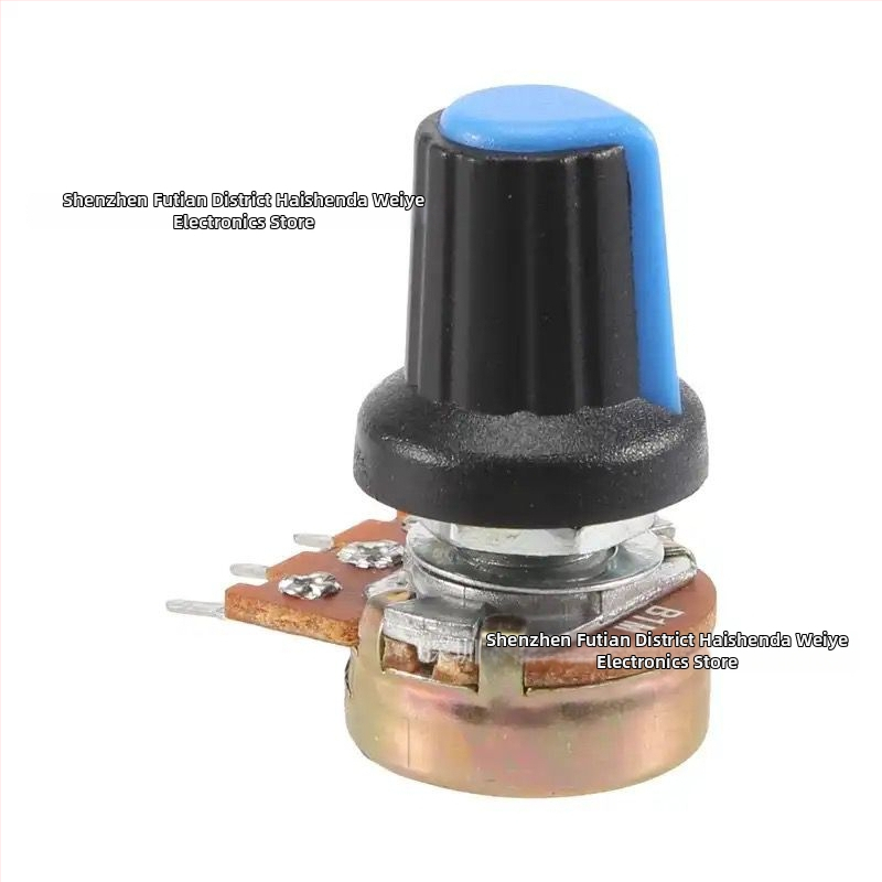 WH148 18 kusov jednopólový otočný potenciometer – prepínací spínač pre zosilňovač výkonu – B1K/20K/50K/100/500K/1M