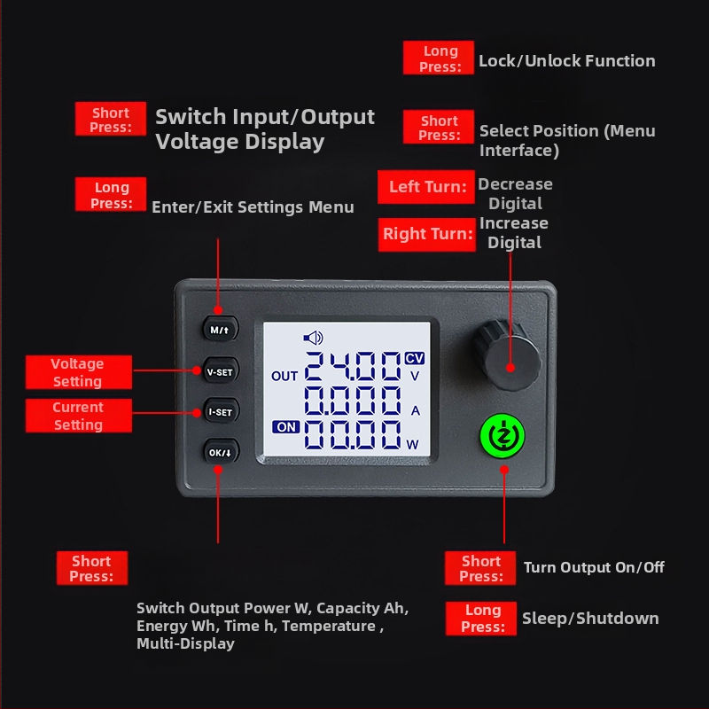 SK90 CNC Buck-Boost DC ρυθμιζόμενη τροφοδοσία με σταθερή τάση και σταθερό ρεύμα, DIY μονάδα φόρτισης, αναβάθμιση τρίτης γενιάς