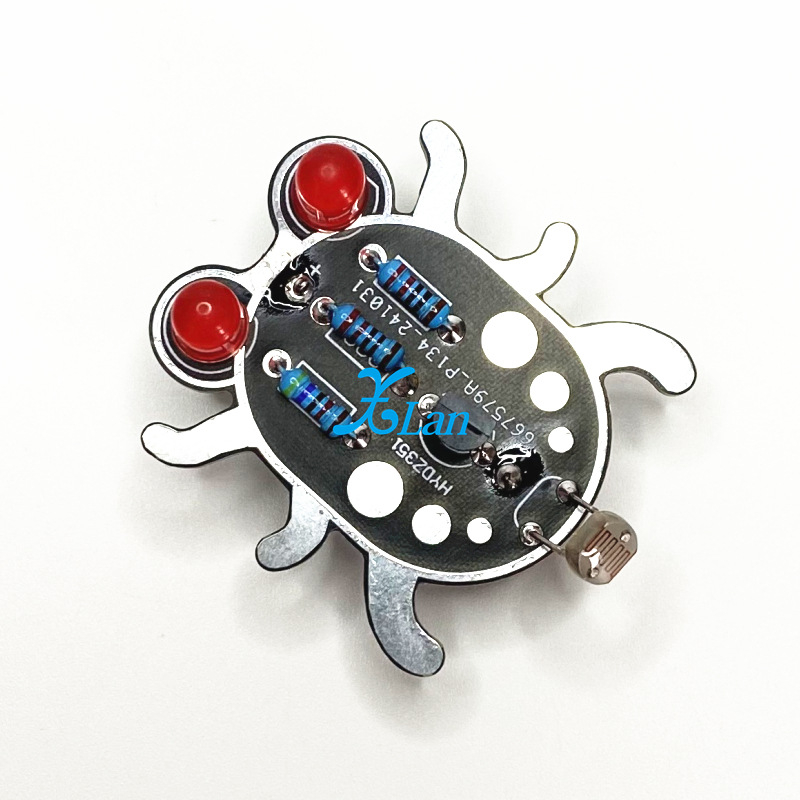 DIY paket za učenje zavarivanja uz elektroničko upravljanje svjetlom i LED cijev modul, ručno izrađeni dijelovi