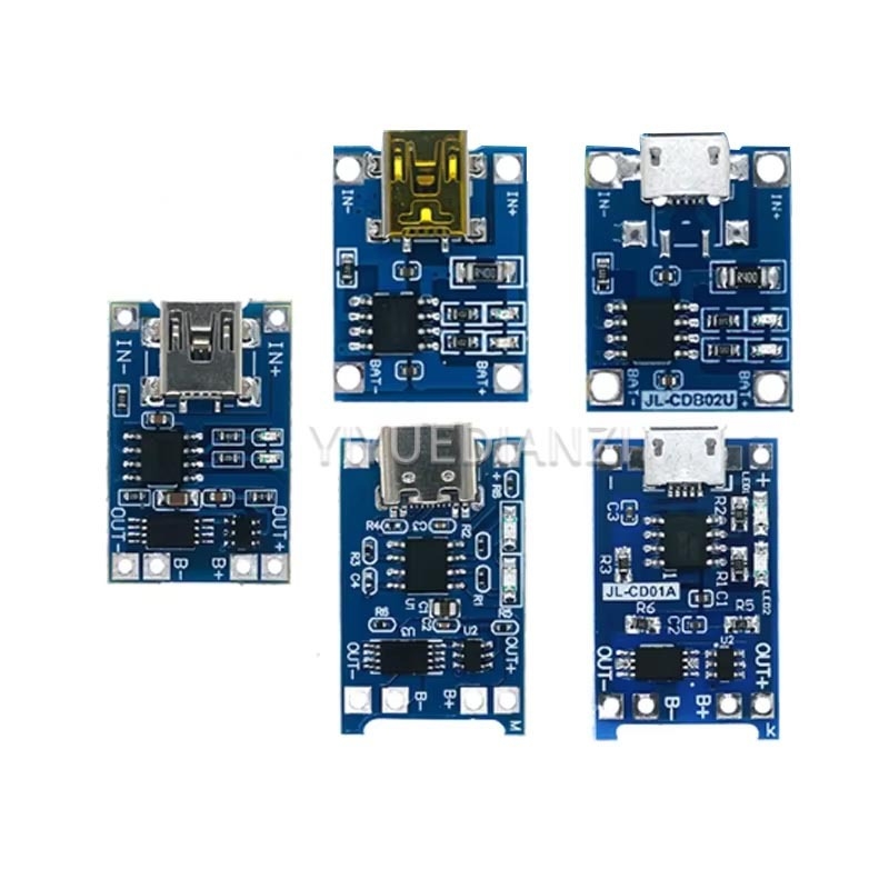 10-komadni Type-C mini TP4056 modul za punjenje litijevih baterija 18650