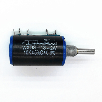 Precizan višestruki vinuti potenciometar WXD3-13-2W, 1K/2K2/4K7/10K, 10 okretaja