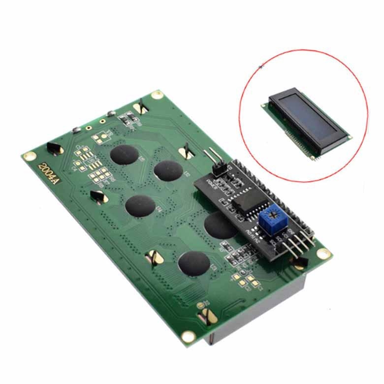 I2C LCD2004 20x4 LCD modul s adapter PCB-om, plavi ili žuto-zeleni zaslon, UNO kompatibilan