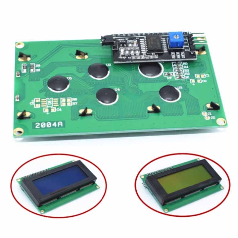 I2C LCD2004 20x4 LCD modul s adapter PCB-om, plavi ili žuto-zeleni zaslon, UNO kompatibilan
