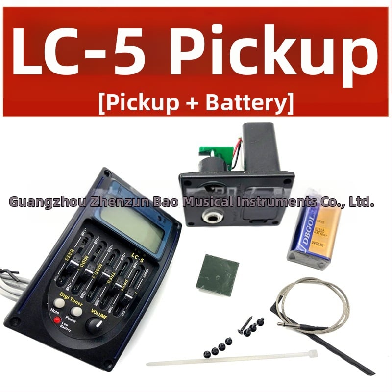 LC-5 Pikap za električnu gitaru s ugrađenom baterijom i petostepeni EQ