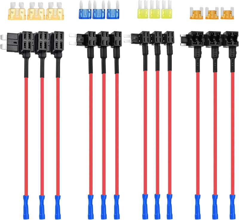 Set od 12 ATC MINI držača osigurača za auto, malih dimenzija