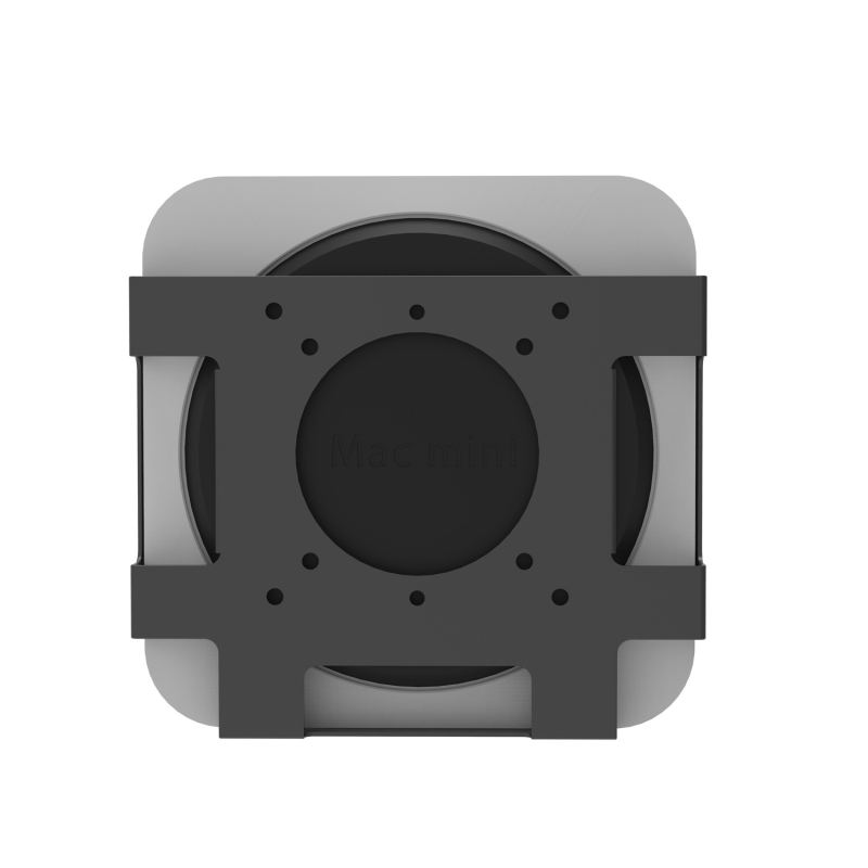 Držač za montažu Mac mini M1/M2, metalni okvir i meka zaštitna podloga za ugradnju ispod stola ili iza zaslona