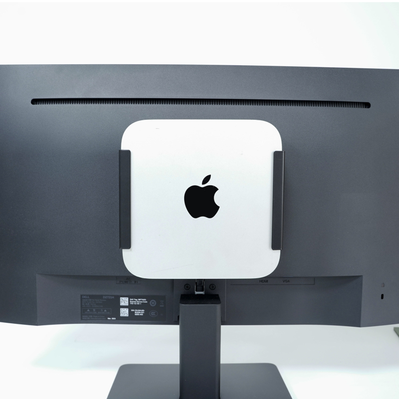 Držač za montažu Mac mini M1/M2, metalni okvir i meka zaštitna podloga za ugradnju ispod stola ili iza zaslona
