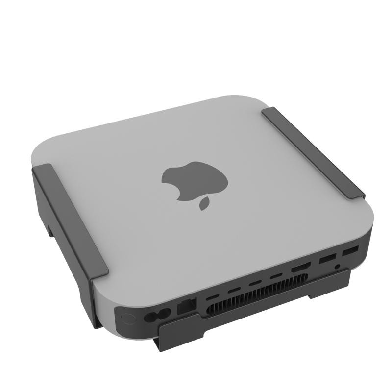 Držač za montažu Mac mini M1/M2, metalni okvir i meka zaštitna podloga za ugradnju ispod stola ili iza zaslona