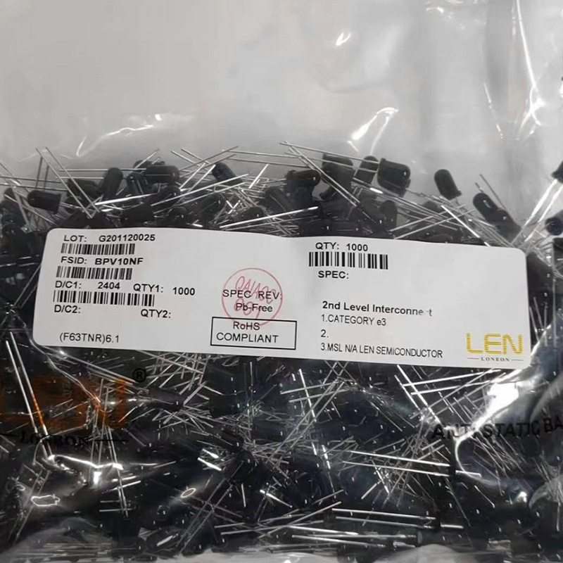 BPV10NF LEN PIN fotodioda, promjer 5 mm, duljina valne duljine 940 nm, kut gledanja ±20°, DIP-2