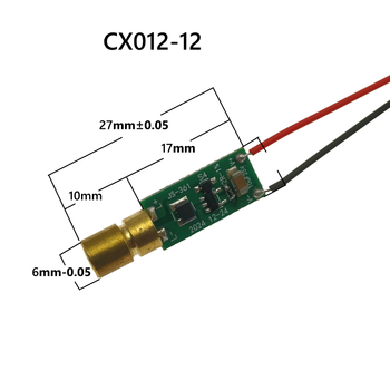 Zelena laserska glava 510 nm, laserski modul 1-20 mW, 12-24 V
