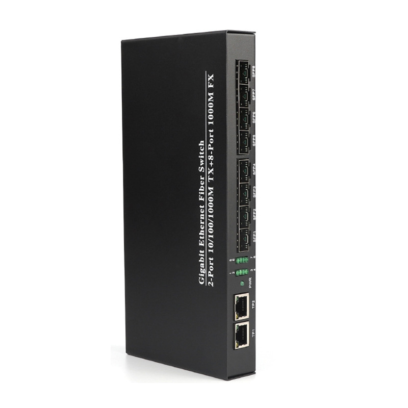 Gigabitni SFP transiver s 8-kanalnim optičkim i 2 električnim priključkom, agregacijski kaskadni optički prijemnik, LC priključak