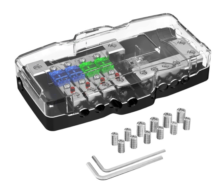 Auto audio MIDI (Mini-ANL) 4-kanalni blok osigurača s uzemljenjem