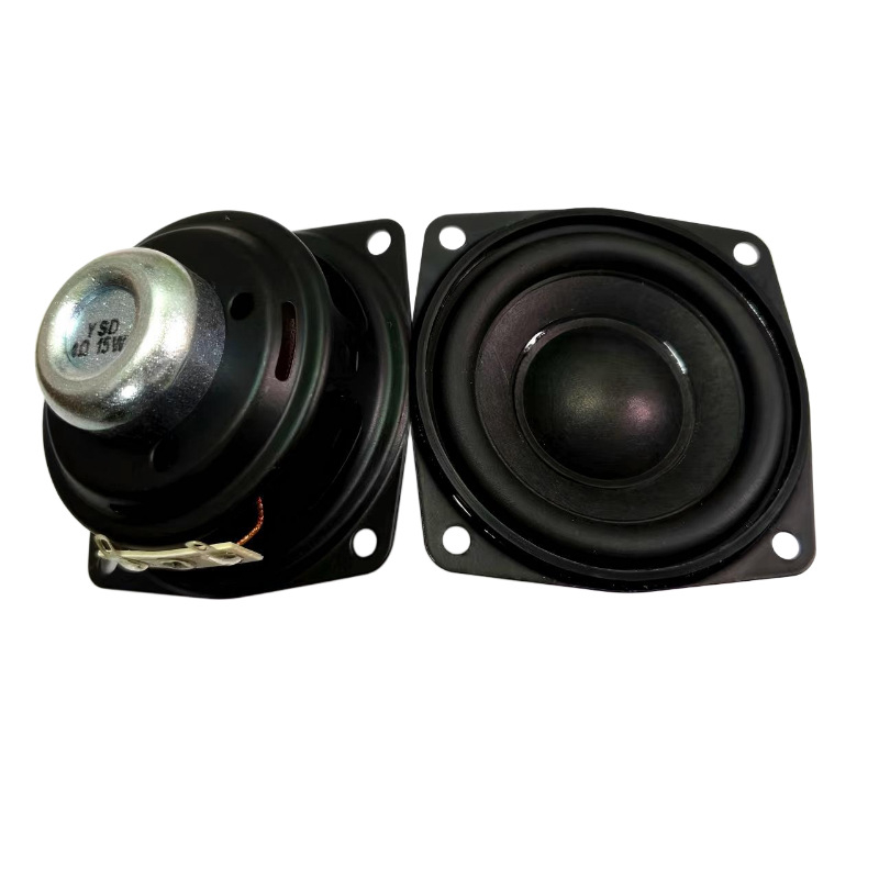66 mm kvadratni zvučnik s unutarnjim magnetom, cijeli raspon, 2,5 inča, 4 Ω, 15 W