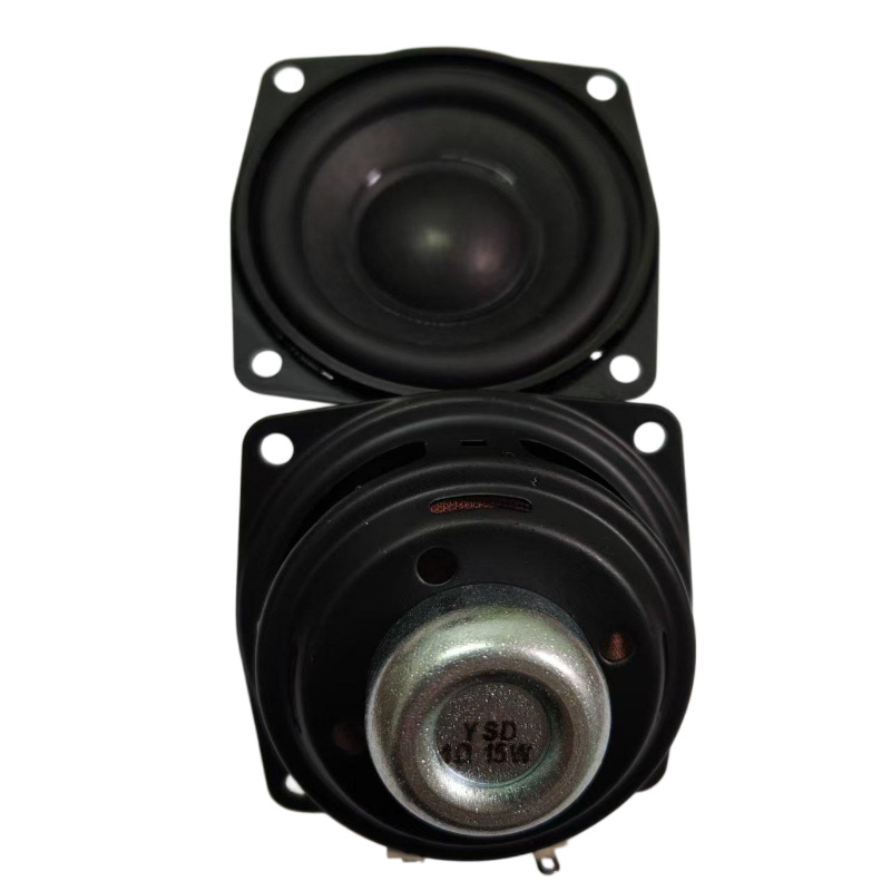 66 mm kvadratni zvučnik s unutarnjim magnetom, cijeli raspon, 2,5 inča, 4 Ω, 15 W