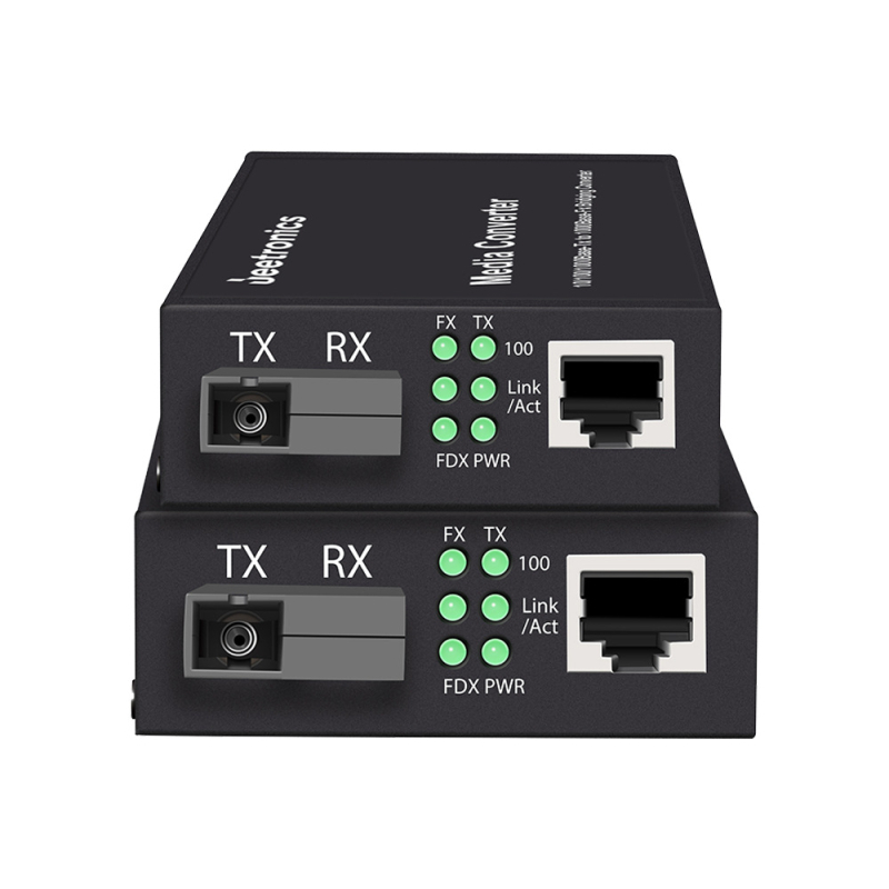 Industrijski razred optički transceiver s PoE, 100 Mbps