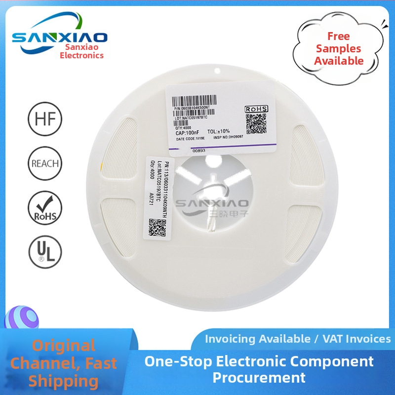 Fenghua SMT kondenzátor 0603, 104K/105K, 25V/50V, 0.1µF/1µF, X7R