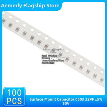 Aemedy SMT patch kondenzátor 1206, 22 pF, ±5%, 50 V, 100 ks