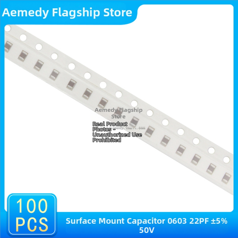 Aemedy SMT patch kondenzátor 1206, 22 pF, ±5%, 50 V, 100 ks