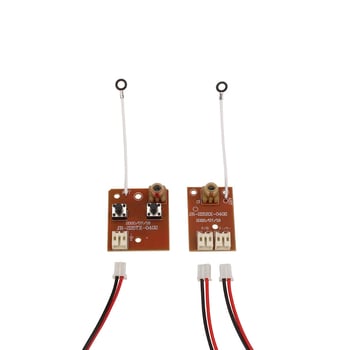 Kétcsatornás távirányító modul terminálpanellel, 27 MHz, játék elektronikai modellek alkatrészei