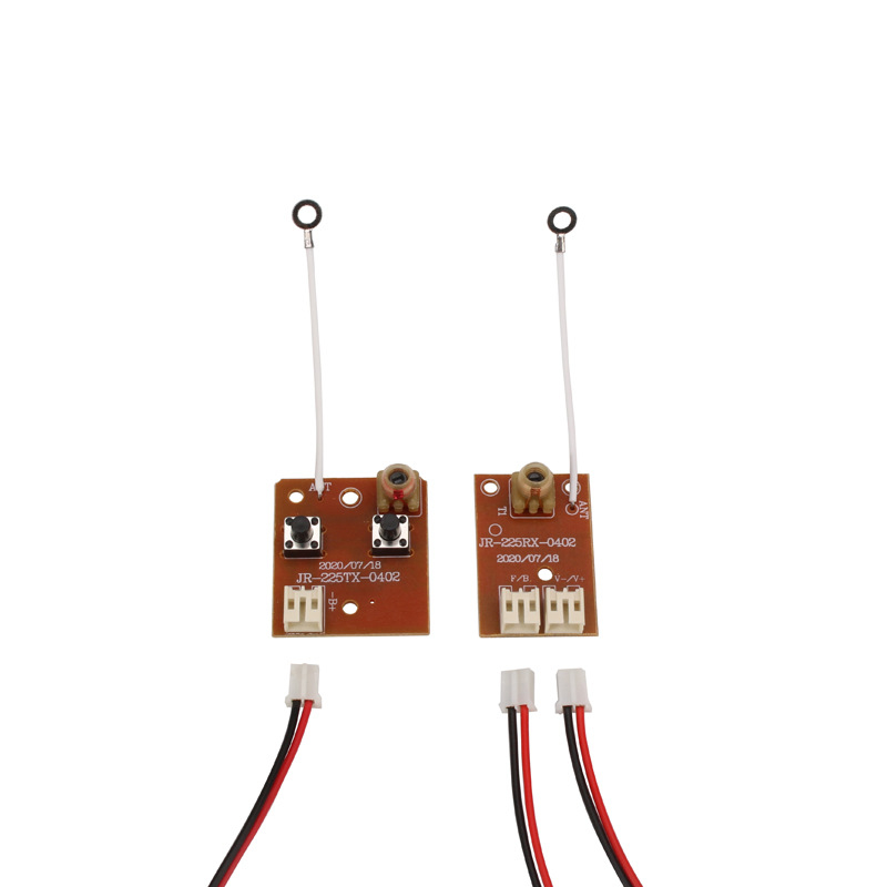 Kétcsatornás távirányító modul terminálpanellel, 27 MHz, játék elektronikai modellek alkatrészei