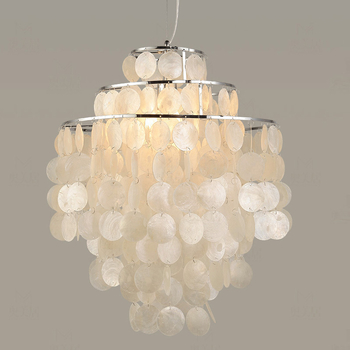 Europski stil romantična zidna lampa s prirodnom školjkom, za dnevni boravak, blagovaonu i hodnik – moderno minimalističko LED osvjetljenje