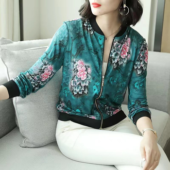 Moda kratko ženski kaput za proljeće i jesen, korejski stil, elegantan opušten kroj, dugi rukav, šifon top s zaštitom od sunca