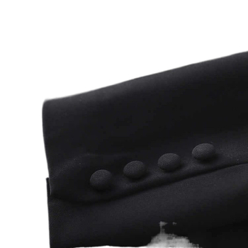 Crna ženska windbreaker jakna srednje dužine, 2025 nova jesen u korejskom stilu, stojeći ovratnik, elegantan casual, slobodan kroj