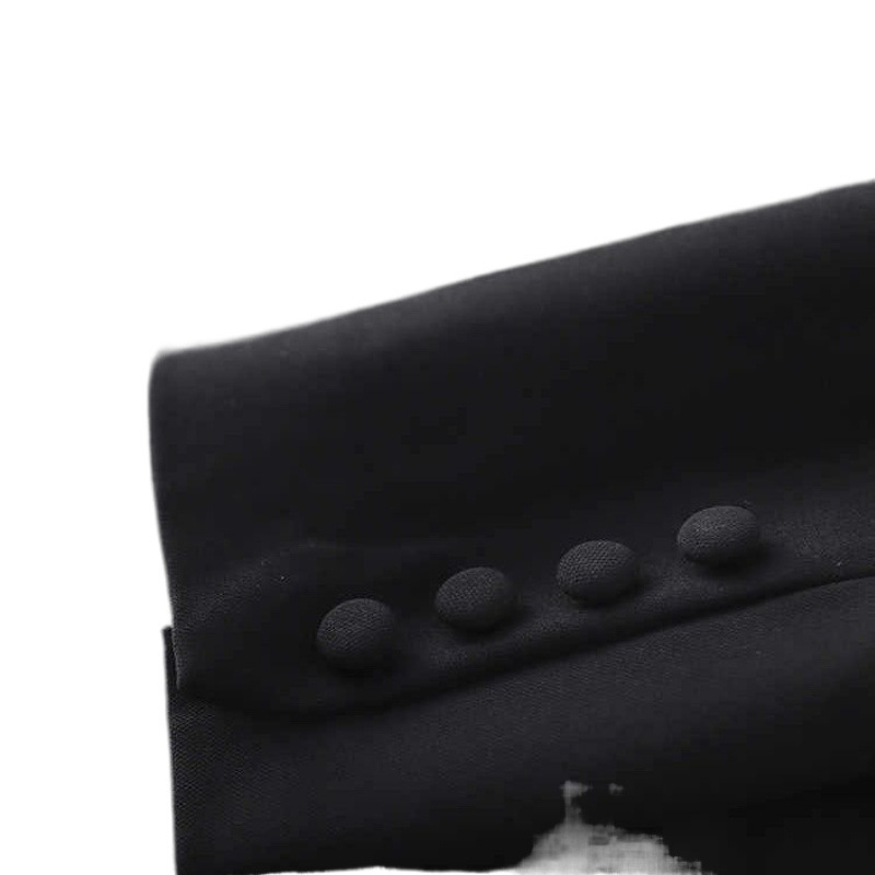 Crna ženska windbreaker jakna srednje dužine, 2025 nova jesen u korejskom stilu, stojeći ovratnik, elegantan casual, slobodan kroj