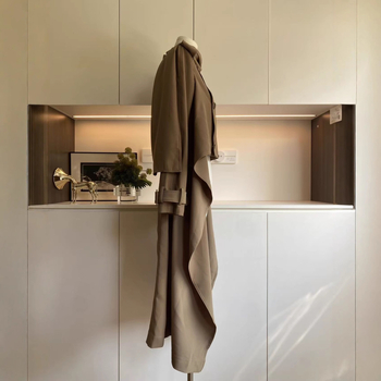 Ženski khaki trench u britskom stilu, jesen-zima, novi dizajn, modni kaput