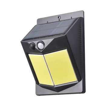 Solarna LED senzorska zidna svjetiljka za vanjsku upotrebu, rasvjeta dvorišta, 40 LED, 120° snop, plastično kućište, senzor pokreta