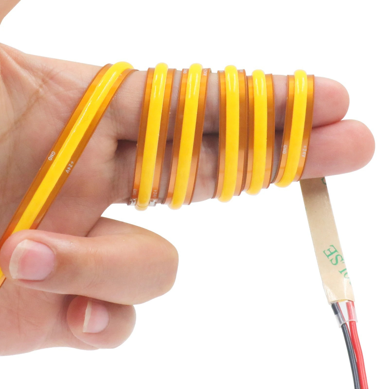 COB LED traka za ormariće i izložbene police, reže se po duljini, samoljepljiva, sigurno mekano svjetlo za oči, 12-24V, 8 W/m, CRI 90