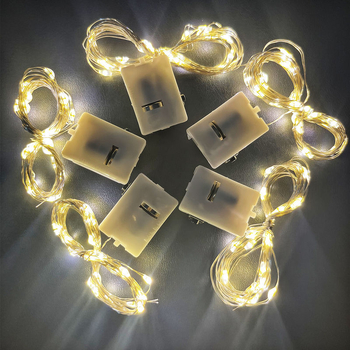 LED bakrena žica – šarene dekorativne zvjezdice, za kutiju poklona