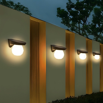 Solarna zidna svjetiljka za vilu i vrt – vanjska vodootporna IP65 LED svjetiljka, 36 LED, 200 lm, višebojna, regulacija jačine svjetla