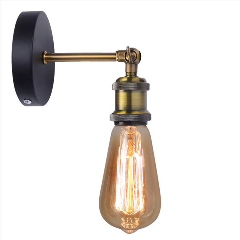 Antička željezna zidna lampa u američkom stilu s LED za dnevni boravak, hodnik i balkon