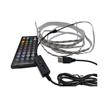 RGB LED trak 3535, ultra uski, 5V 4mm, 1 m, 60 LED-ova, promjena boja, efekt trkaćih svjetala