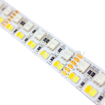 LED traka RGB+CCT, dvostruki red, 270 LED-a, duljina 5 m, 24 V, daljinsko osvjetljenje, nije vodootporna, CRI 90, 44 W/m, za kućnu i hotelsku dekoraciju