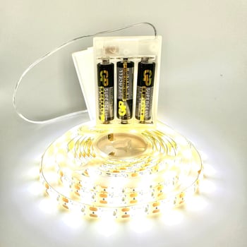 LED traka s kutijom baterija, 60 LED-a 2835, 5V, samoljepljiva, pozadinsko osvjetljenje televizora