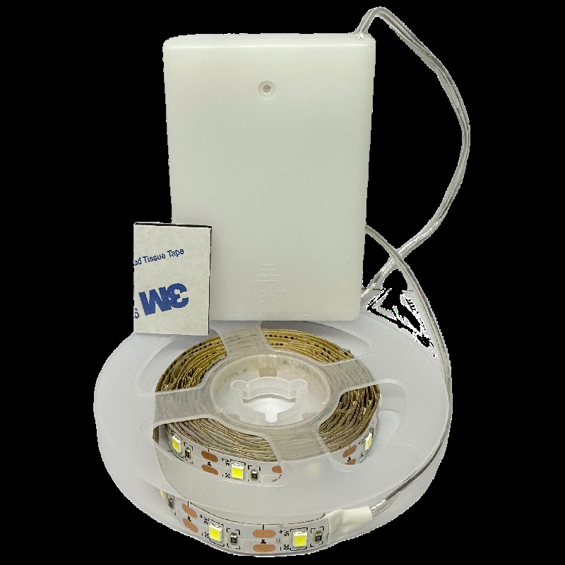LED traka s kutijom baterija, 60 LED-a 2835, 5V, samoljepljiva, pozadinsko osvjetljenje televizora