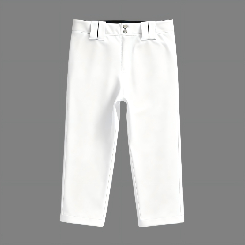 Személyre szabott baseball nadrág magas elasztikusságú importált anyagból, felnőtteknek és fiataloknak, amerikai stílusú egyenes szabású, softball cropped nadrág