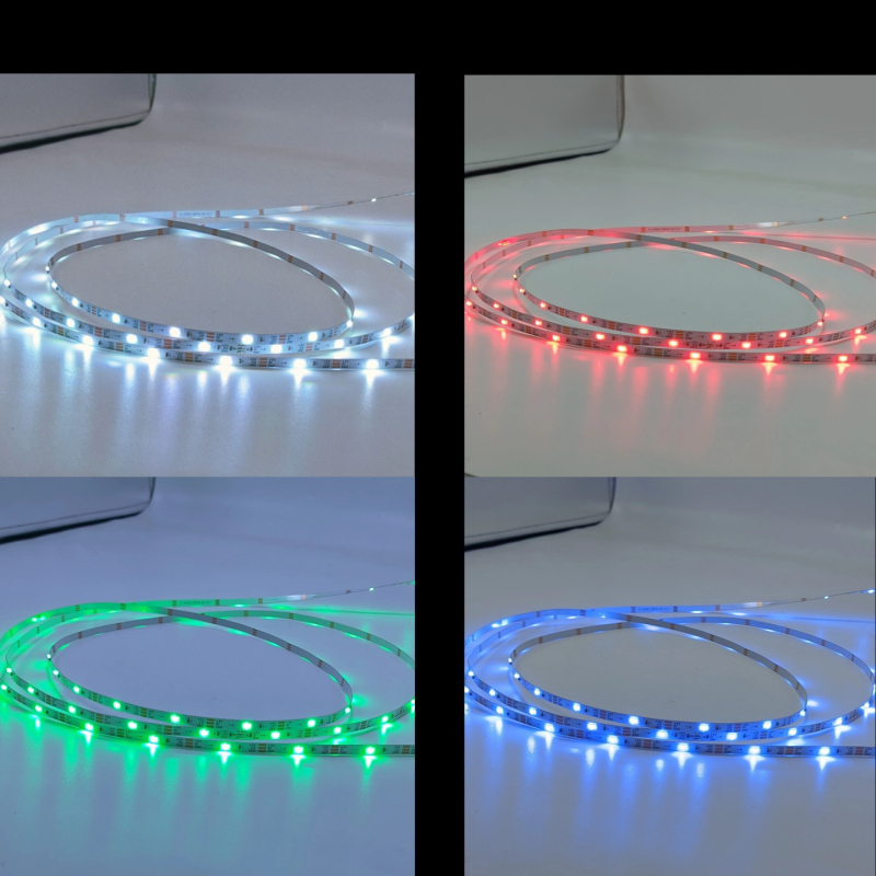 WS2812 2020 RGB ugrađena šarena LED traka, 30 LED, 5V, programsko upravljanje ambijentalnim osvjetljenjem