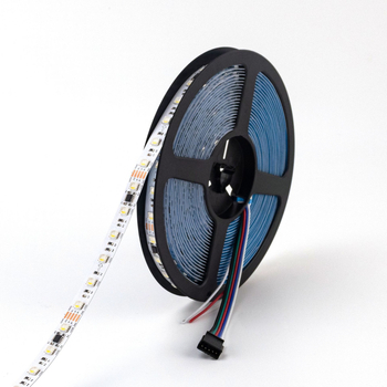DMX512 RGBW LED traka u boji, 24V, samoljepljiva, 10 segmenata, 60 LED-ova 5050 RGBW, duljina 5 m