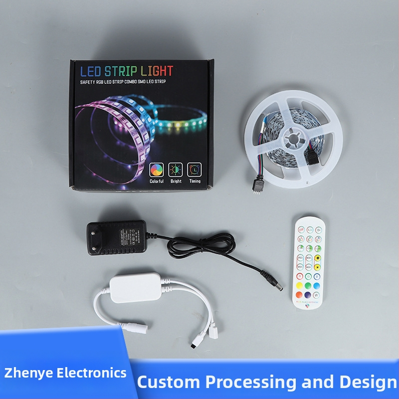 Prilagođeni LED trak 5050 RGB, Wi‑Fi glasovno upravljanje, 5 m, 12V, pametno dimiranje