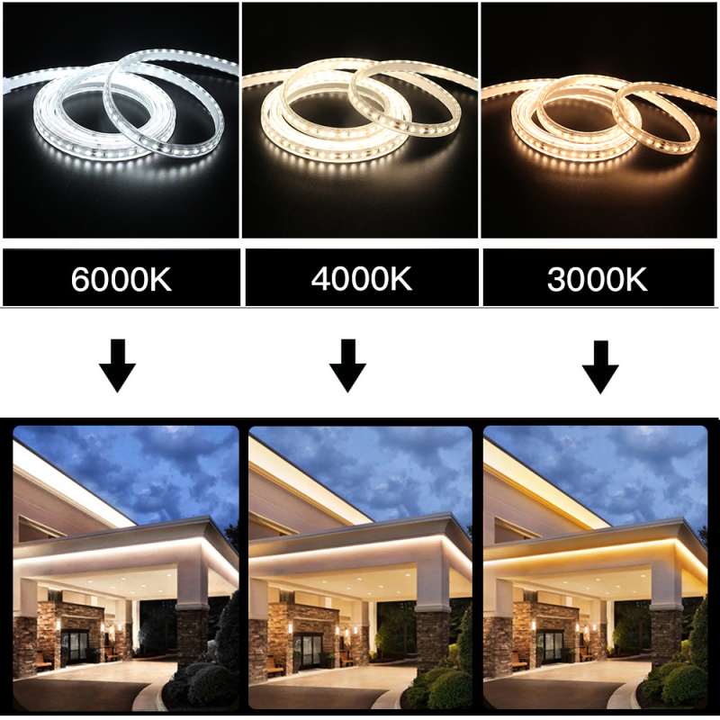 Niskonaponska LED traka 12V/24V, 2835 LED, 120 LED, vanjska vodootporna, linearno svjetlo, topla bijela