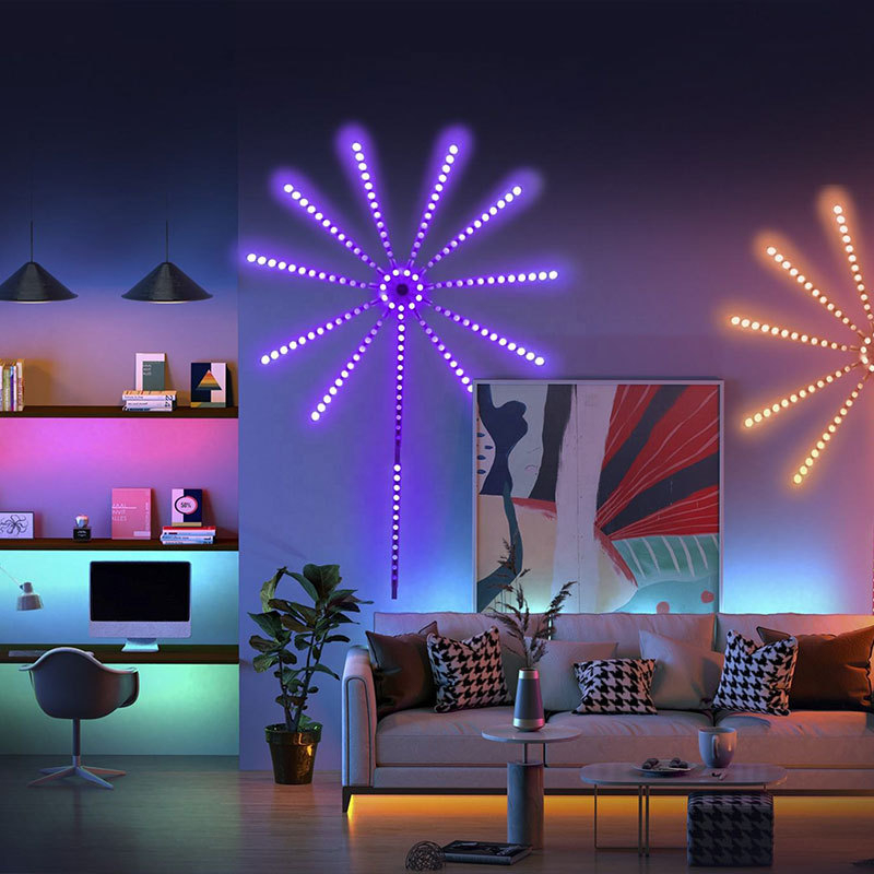 RGB magična LED traka boje s USB 5V, Bluetooth glasovno upravljanje, upravljanje preko APP-a, efekt tekućeg svjetla, božićna dekoracija
