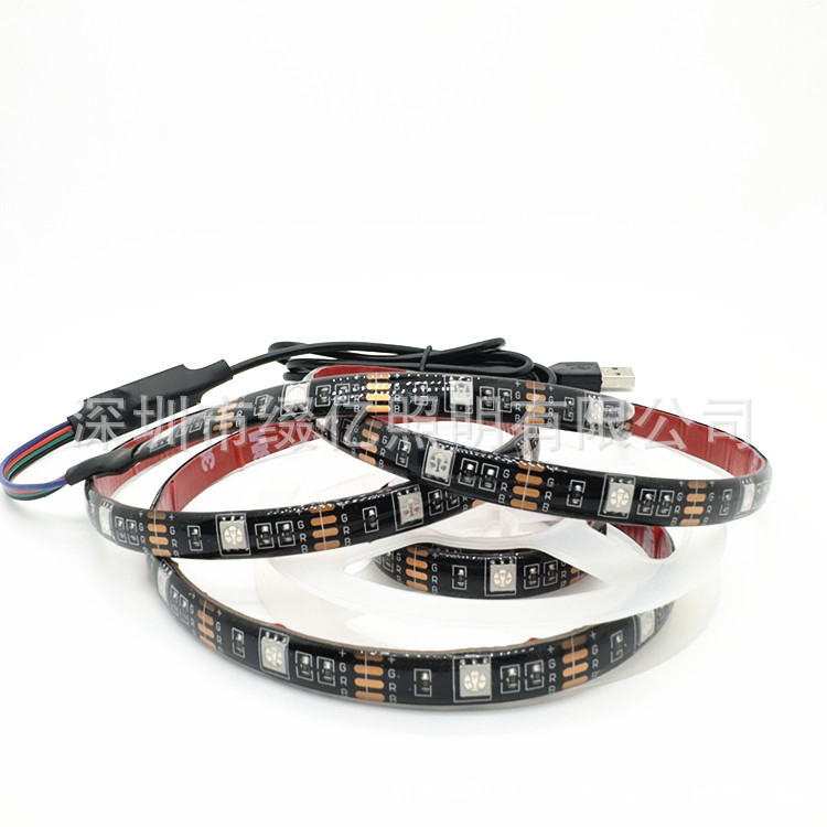 RGB LED traka za namještaj, 5V niskog napona, vodootporna 5050 RGB, Bluetooth daljinsko upravljanje, LED komplet