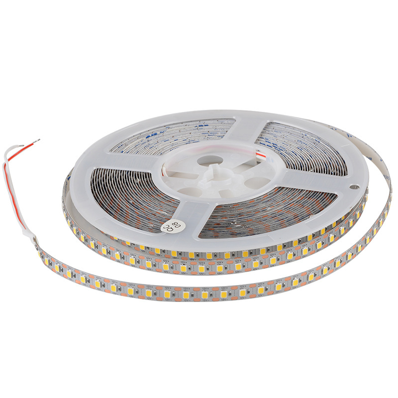 Siva ploča LED traka s auto-lepljivim ugrađenim linearnim kanalom, fleksibilna silikonska LED traka