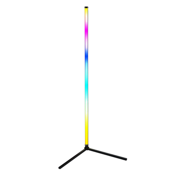 Stojeća lampa s RGB ambijentalnim osvjetljenjem, LED, podesiva jačina svjetla, senzor zvuka, za spavaću sobu i dnevni boravak.